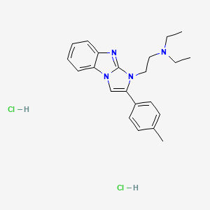 N,N-diethyl-2-[2-(4-methylphenyl)-1H-imidazo[1,2-a]benzimidazol-1-yl]ethanamine dihydrochloride