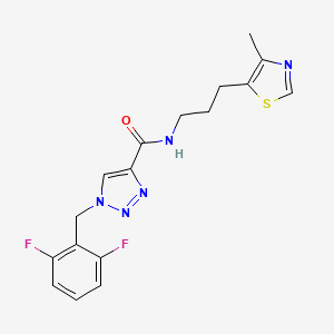 1-(2,6-difluorobenzyl)-N-[3-(4-methyl-1,3-thiazol-5-yl)propyl]-1H-1,2,3-triazole-4-carboxamide