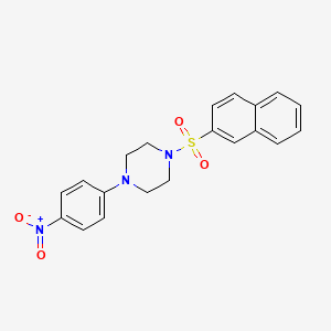 molecular formula C20H19N3O4S B5031016 1-(2-naphthylsulfonyl)-4-(4-nitrophenyl)piperazine 