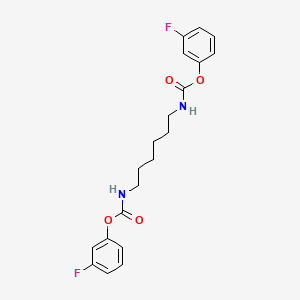 molecular formula C20H22F2N2O4 B5031029 bis(3-fluorophenyl) 1,6-hexanediylbiscarbamate 