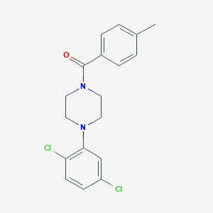 molecular formula C18H18Cl2N2O B503105 1-(2,5-Dichlorophenyl)-4-(4-methylbenzoyl)piperazine 