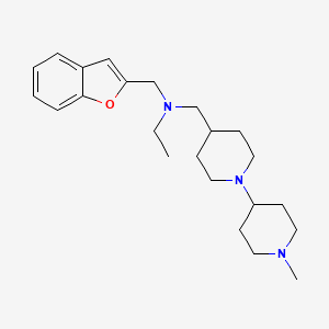 molecular formula C23H35N3O B5031068 (1-benzofuran-2-ylmethyl)ethyl[(1'-methyl-1,4'-bipiperidin-4-yl)methyl]amine 