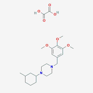 1-(3-methylcyclohexyl)-4-(3,4,5-trimethoxybenzyl)piperazine oxalate