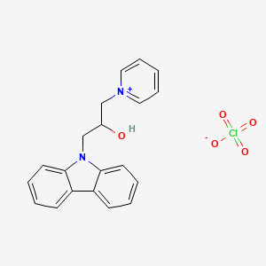 molecular formula C20H19ClN2O5 B5031109 1-[3-(9H-carbazol-9-yl)-2-hydroxypropyl]pyridinium perchlorate 