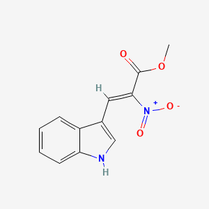 molecular formula C12H10N2O4 B5031117 methyl 3-(1H-indol-3-yl)-2-nitroacrylate 