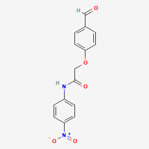 molecular formula C15H12N2O5 B5031126 2-(4-formylphenoxy)-N-(4-nitrophenyl)acetamide 