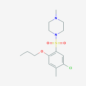 1-(5-Chloro-4-methyl-2-propoxybenzenesulfonyl)-4-methylpiperazine