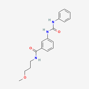 3-[(anilinocarbonyl)amino]-N-(3-methoxypropyl)benzamide