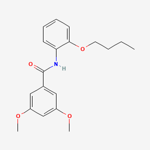 molecular formula C19H23NO4 B5031179 N-(2-butoxyphenyl)-3,5-dimethoxybenzamide 