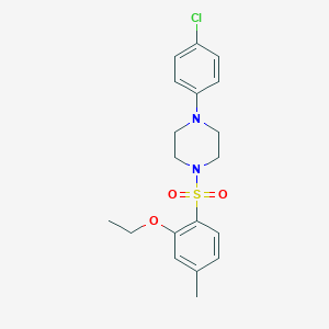 1-(4-Chlorophenyl)-4-((2-ethoxy-4-methylphenyl)sulfonyl)piperazine