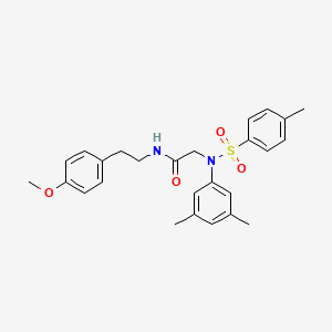 N~2~-(3,5-dimethylphenyl)-N~1~-[2-(4-methoxyphenyl)ethyl]-N~2~-[(4-methylphenyl)sulfonyl]glycinamide