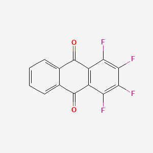 molecular formula C14H4F4O2 B5031231 1,2,3,4-tetrafluoroanthra-9,10-quinone 