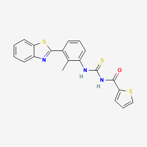 N-({[3-(1,3-benzothiazol-2-yl)-2-methylphenyl]amino}carbonothioyl)-2-thiophenecarboxamide