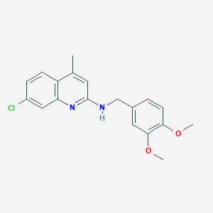 7-chloro-N-(3,4-dimethoxybenzyl)-4-methyl-2-quinolinamine