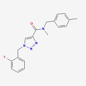 1-(2-fluorobenzyl)-N-methyl-N-(4-methylbenzyl)-1H-1,2,3-triazole-4-carboxamide