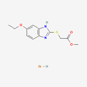 molecular formula C12H15BrN2O3S B5031327 methyl [(5-ethoxy-1H-benzimidazol-2-yl)thio]acetate hydrobromide 