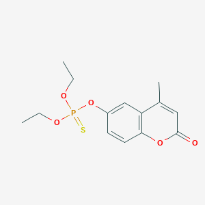 molecular formula C14H17O5PS B503133 O,O-diethyl O-(4-methyl-2-oxo-2H-chromen-6-yl) thiophosphate 