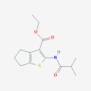 ethyl 2-(isobutyrylamino)-5,6-dihydro-4H-cyclopenta[b]thiophene-3-carboxylate