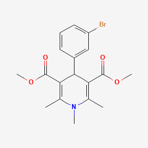 dimethyl 4-(3-bromophenyl)-1,2,6-trimethyl-1,4-dihydro-3,5-pyridinedicarboxylate