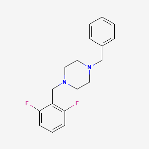 molecular formula C18H20F2N2 B5031403 1-benzyl-4-(2,6-difluorobenzyl)piperazine 