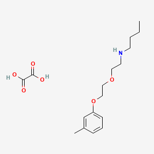 molecular formula C17H27NO6 B5031465 N-{2-[2-(3-methylphenoxy)ethoxy]ethyl}-1-butanamine oxalate 