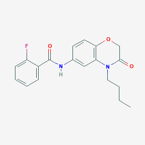 N-(4-butyl-3-oxo-3,4-dihydro-2H-1,4-benzoxazin-6-yl)-2-fluorobenzamide