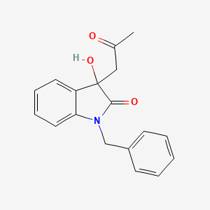 1-benzyl-3-hydroxy-3-(2-oxopropyl)-1,3-dihydro-2H-indol-2-one