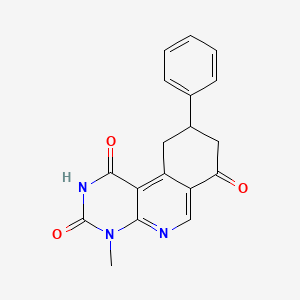 4-methyl-9-phenyl-9,10-dihydropyrimido[4,5-c]isoquinoline-1,3,7(2H,4H,8H)-trione