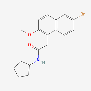 2-(6-bromo-2-methoxynaphthalen-1-yl)-N-cyclopentylacetamide