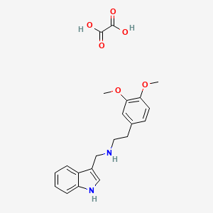 2-(3,4-dimethoxyphenyl)-N-(1H-indol-3-ylmethyl)ethanamine;oxalic acid