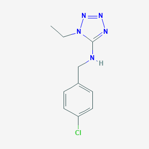 molecular formula C10H12ClN5 B503157 N-(4-chlorobenzyl)-1-ethyl-1H-tetrazol-5-amine 