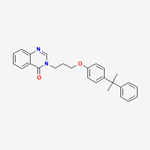 molecular formula C26H26N2O2 B5031578 3-{3-[4-(1-methyl-1-phenylethyl)phenoxy]propyl}-4(3H)-quinazolinone 