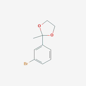 molecular formula C10H11BrO2 B503158 2-(3-Bromophenyl)-2-methyl-1,3-dioxolane CAS No. 39172-32-2