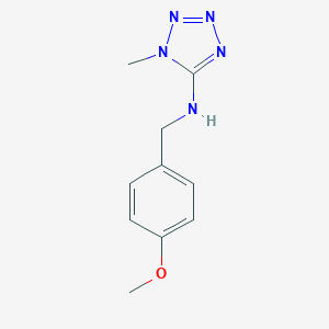 molecular formula C10H13N5O B503159 N-(4-methoxybenzyl)-1-methyl-1H-tetrazol-5-amine CAS No. 876897-81-3