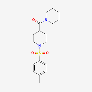 molecular formula C18H26N2O3S B5031617 1-(4-Methylbenzenesulfonyl)-4-(piperidine-1-carbonyl)piperidine 