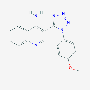 molecular formula C17H14N6O B503162 3-[1-(4-methoxyphenyl)-1H-tetraazol-5-yl]-4-quinolinamine 