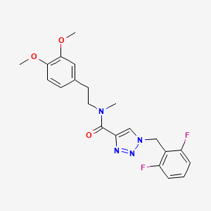 1-(2,6-difluorobenzyl)-N-[2-(3,4-dimethoxyphenyl)ethyl]-N-methyl-1H-1,2,3-triazole-4-carboxamide