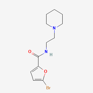 molecular formula C12H17BrN2O2 B5031630 5-bromo-N-[2-(piperidin-1-yl)ethyl]furan-2-carboxamide 