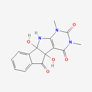 molecular formula C15H13N3O5 B5031638 1,9-dihydroxy-4,6-dimethyl-4,6,8-triazatetracyclo[7.7.0.02,7.010,15]hexadeca-2(7),10,12,14-tetraene-3,5,16-trione 