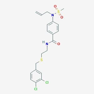 4-[allyl(methylsulfonyl)amino]-N-{2-[(3,4-dichlorobenzyl)thio]ethyl}benzamide