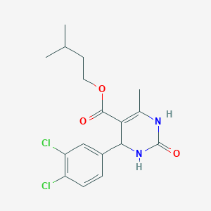 3-Methylbutyl 4-(3,4-dichlorophenyl)-6-methyl-2-oxo-1,2,3,4-tetrahydropyrimidine-5-carboxylate