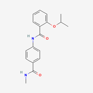 2-isopropoxy-N-{4-[(methylamino)carbonyl]phenyl}benzamide