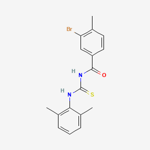 molecular formula C17H17BrN2OS B5031758 3-bromo-N-[(2,6-dimethylphenyl)carbamothioyl]-4-methylbenzamide 