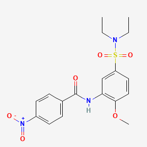 N-{5-[(diethylamino)sulfonyl]-2-methoxyphenyl}-4-nitrobenzamide