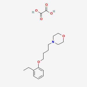 molecular formula C18H27NO6 B5031840 4-[4-(2-Ethylphenoxy)butyl]morpholine;oxalic acid 