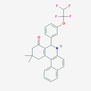 2,2-dimethyl-5-[3-(1,1,2,2-tetrafluoroethoxy)phenyl]-2,3,5,6-tetrahydrobenzo[a]phenanthridin-4(1H)-one