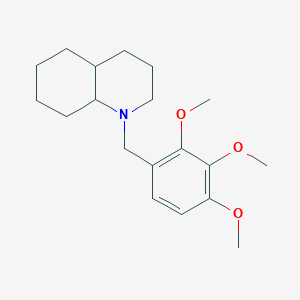 1-[(2,3,4-trimethoxyphenyl)methyl]-3,4,4a,5,6,7,8,8a-octahydro-2H-quinoline