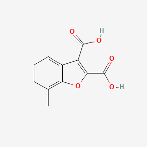 molecular formula C11H8O5 B5031907 7-methyl-1-benzofuran-2,3-dicarboxylic acid 