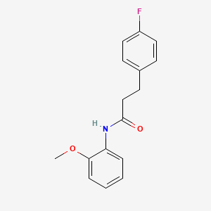 molecular formula C16H16FNO2 B5031926 3-(4-fluorophenyl)-N-(2-methoxyphenyl)propanamide 