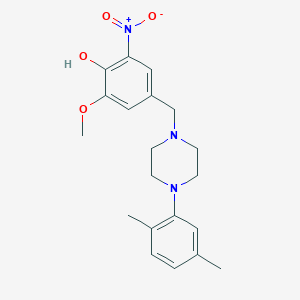 4-{[4-(2,5-dimethylphenyl)-1-piperazinyl]methyl}-2-methoxy-6-nitrophenol